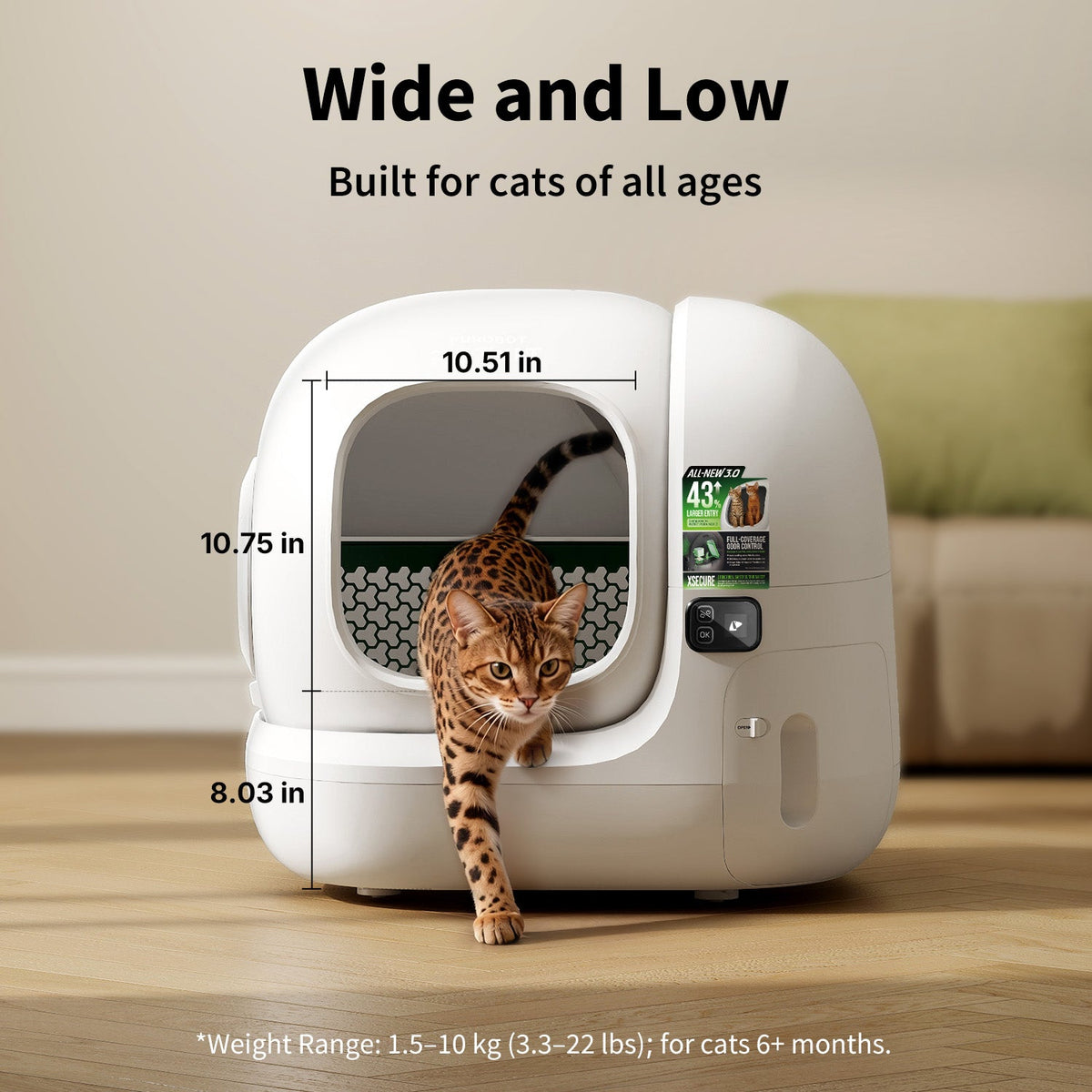 PETKIT Purobot Max 3 - Litière automatique connectée pour chat